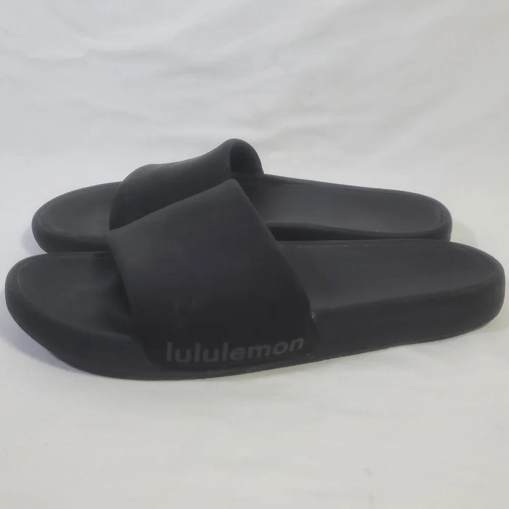 lululemon athletica Black Slide Sandals Size 11 - Picture 2 of 14